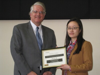 Zhuqing Yu - Studden Publication Award 2014