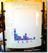 Age Histogram poster at Spring Fest 2005