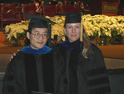 Professor Rebecca Doerge with Dr. Riyan Cheng