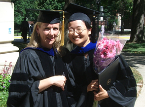 Professor Rebecca Doerge with Dr. Suk-Young Yoo